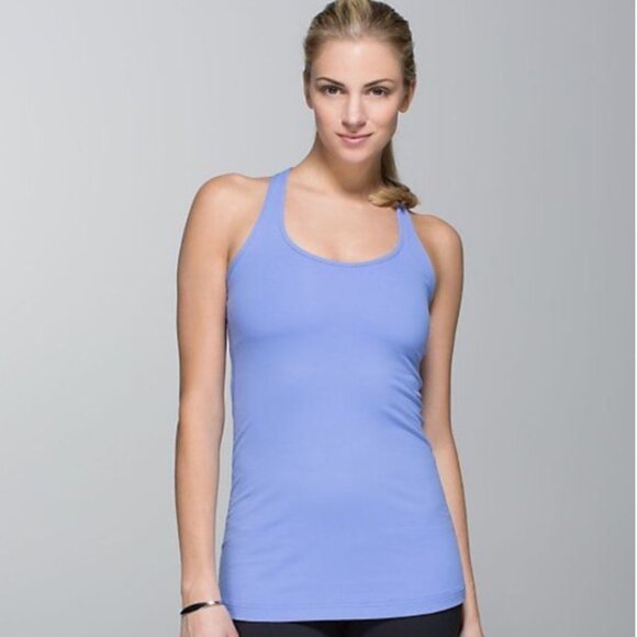 Lululemon Cool Racerback Tank Top Reversible Lullaby Blue / Periwinkle Green - Picture 1 of 3